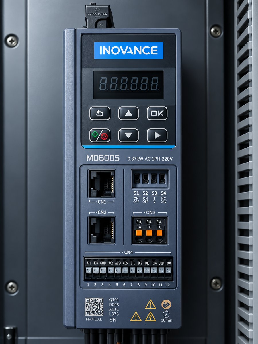 Inovance MD600S variable frequency drive (VFD)